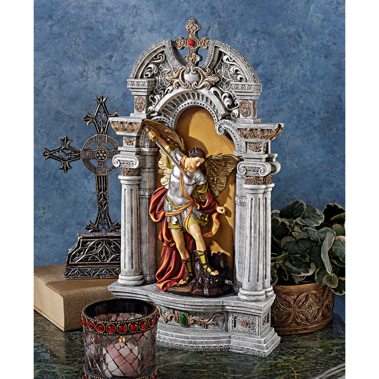 Design Toscano The Niche of St. Michael the Archangel Figurine